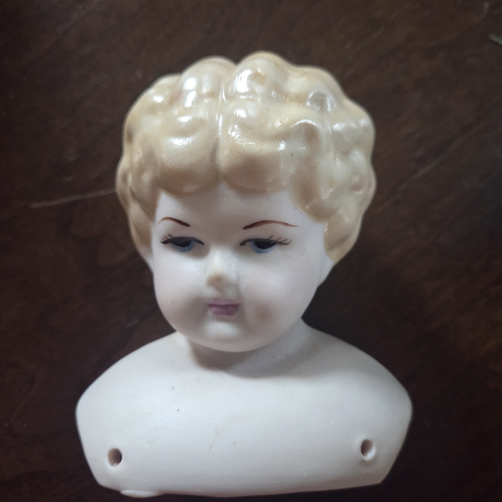 Vintage Porcelain Doll Head
